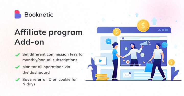 Affiliate add-on for Booknetic SaaS