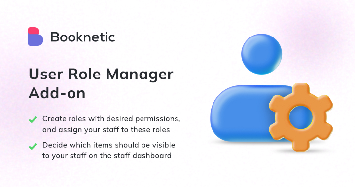 User role manager for Booknetic
