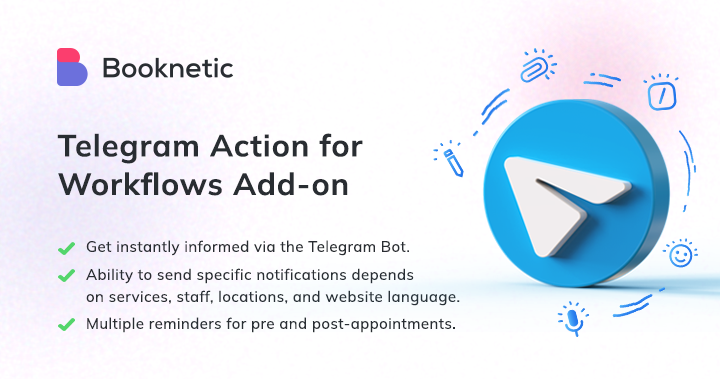 Telegram for Booknetic workflows
