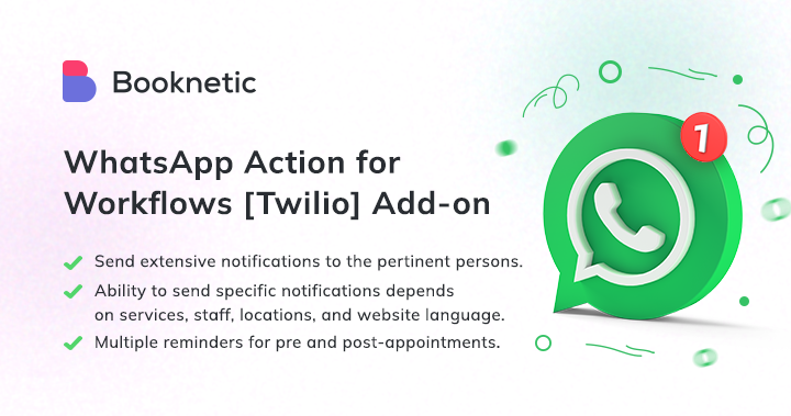 Twilio WhatsApp for Booknetic workflows